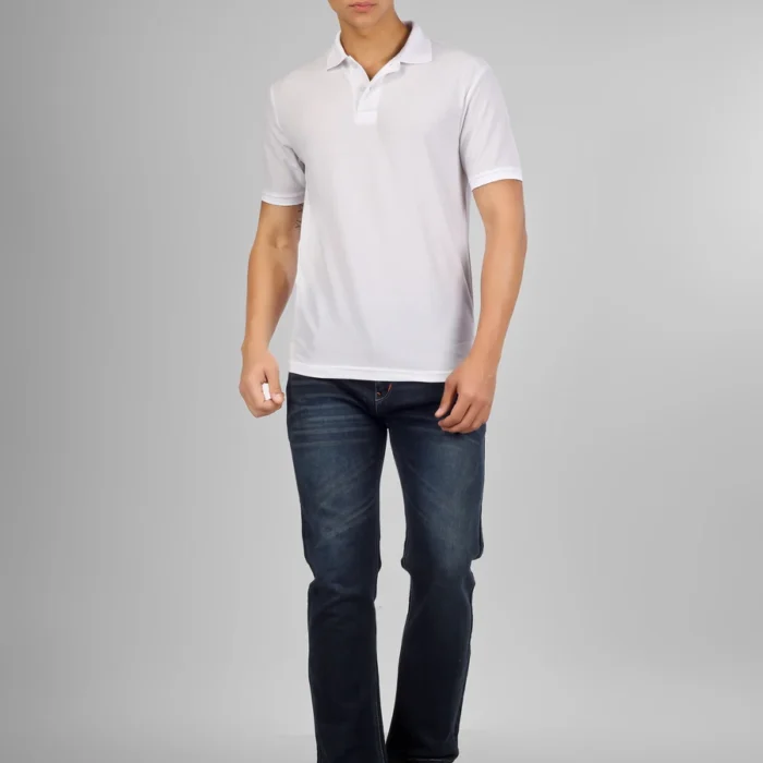 Basic Polo T-Shirt (White)